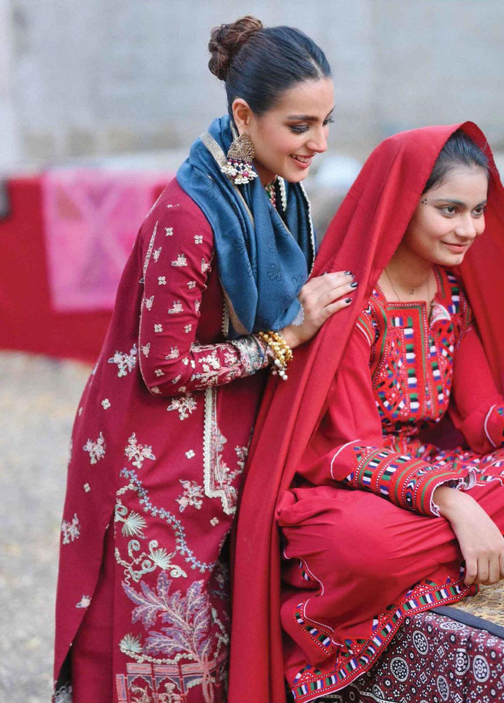 Sayonee by Qalamkar Embroidered  Suits Unstitched 3 Piece QLM22SL K-03 Kashaf - Luxury Collection