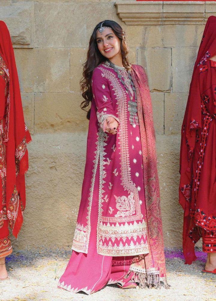 Sayonee by Qalamkar Embroidered  Suits Unstitched 3 Piece QLM22SL K-04 Samreen - Luxury Collection