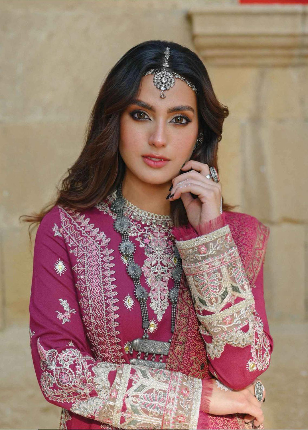 Sayonee by Qalamkar Embroidered  Suits Unstitched 3 Piece QLM22SL K-04 Samreen - Luxury Collection