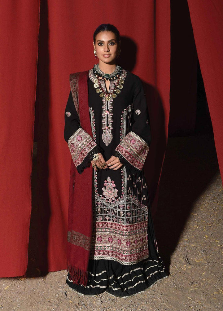 Sayonee by Qalamkar Embroidered  Suits Unstitched 3 Piece QLM22SL K-05 Faha - Luxury Collection