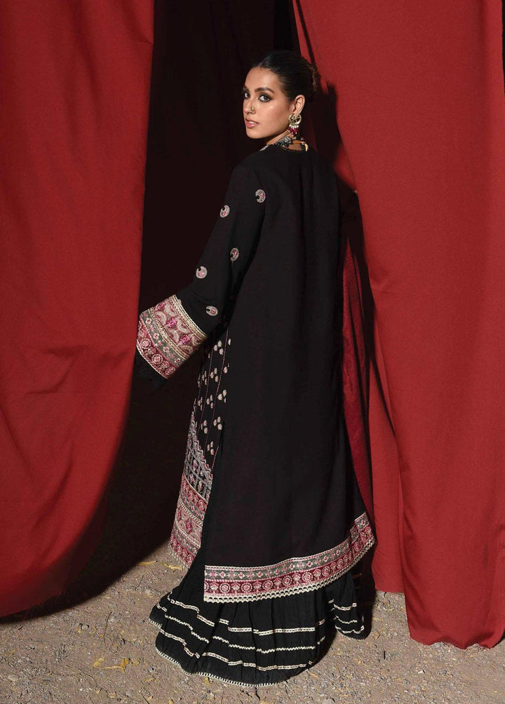 Sayonee by Qalamkar Embroidered  Suits Unstitched 3 Piece QLM22SL K-05 Faha - Luxury Collection