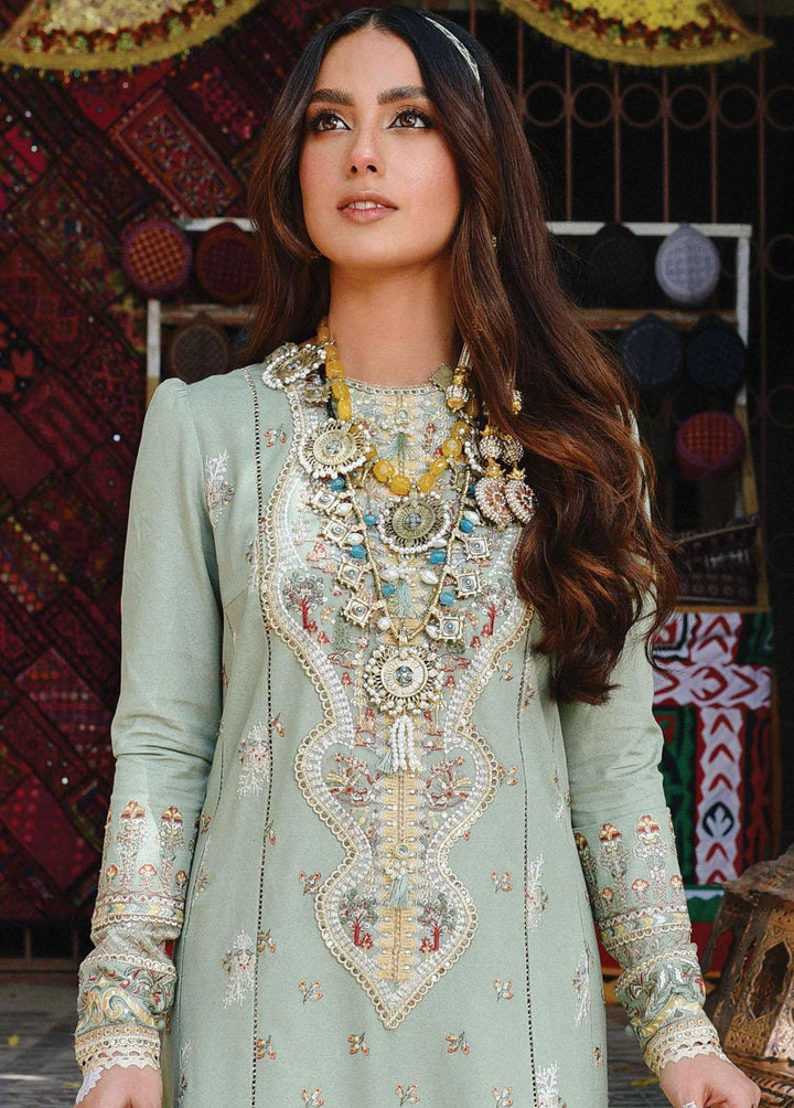 Sayonee by Qalamkar Embroidered  Suits Unstitched 3 Piece QLM22SL K-06 Fariha - Luxury Collection