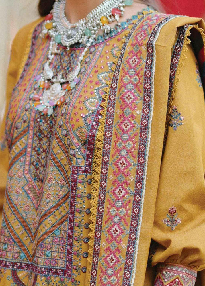 Sayonee by Qalamkar Embroidered  Suits Unstitched 3 Piece QLM22SL K-07 Mehreen - Luxury Collection