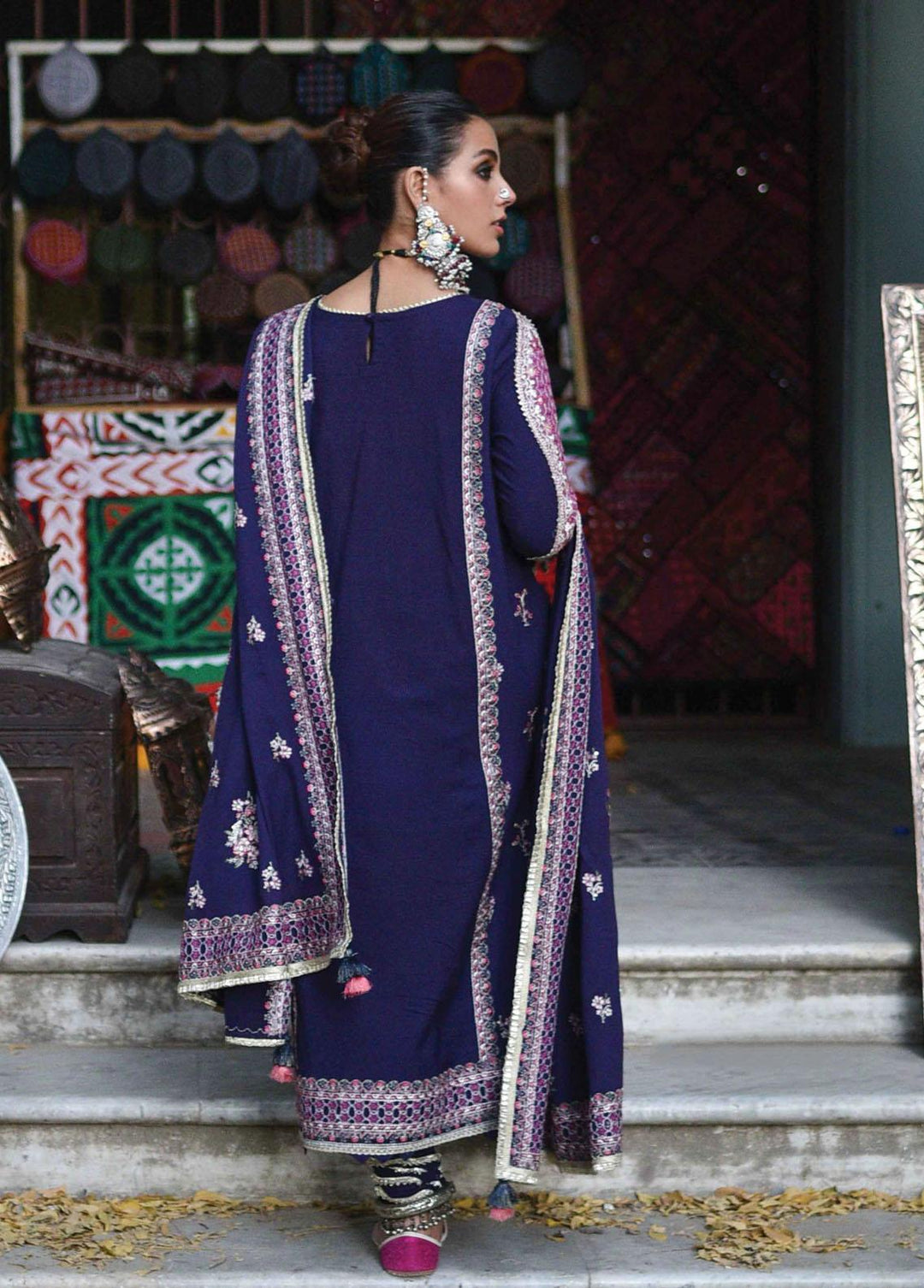 Sayonee by Qalamkar Embroidered  Suits Unstitched 3 Piece QLM22SL K-08 Jiya - Luxury Collection