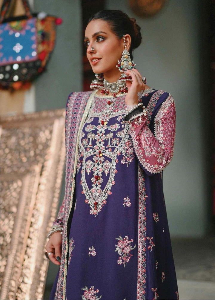 Sayonee by Qalamkar Embroidered  Suits Unstitched 3 Piece QLM22SL K-08 Jiya - Luxury Collection