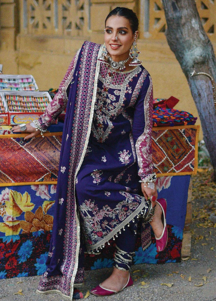 Sayonee by Qalamkar Embroidered  Suits Unstitched 3 Piece QLM22SL K-08 Jiya - Luxury Collection