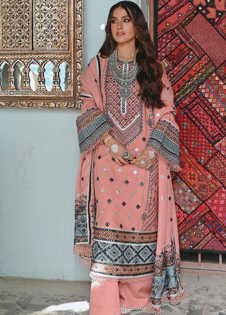 Sayonee by Qalamkar Embroidered  Suits Unstitched 3 Piece QLM22SL K-09 Syra - Luxury Collection