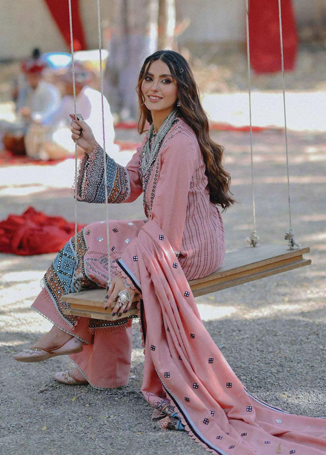 Sayonee by Qalamkar Embroidered  Suits Unstitched 3 Piece QLM22SL K-09 Syra - Luxury Collection