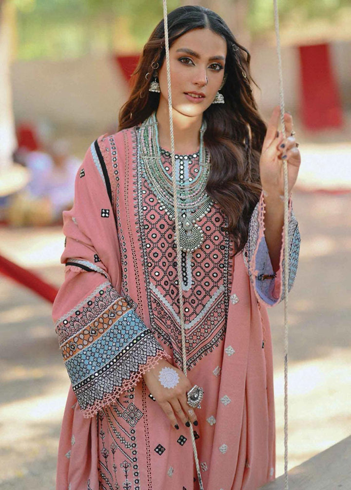Sayonee by Qalamkar Embroidered  Suits Unstitched 3 Piece QLM22SL K-09 Syra - Luxury Collection