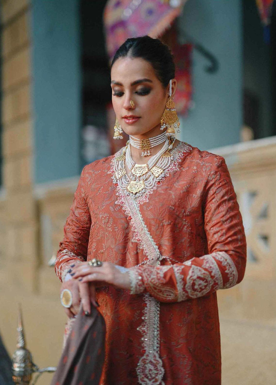 Sayonee by Qalamkar Embroidered  Suits Unstitched 3 Piece QLM22SL K-10 Armeena - Luxury Collection