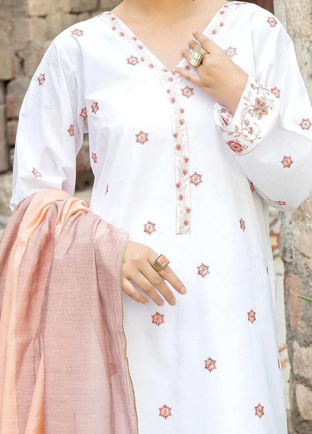 Scenic By Safwa Embroidered Lawn Suits Unstitched 3 Piece SW23S SSC-10 - Summer Collection