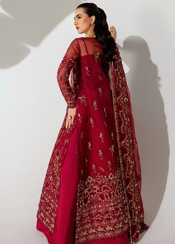 Scintilla by Saffron Embroidered Organza Suit Unstitched 3 Piece SFR24S Apple Canary - Formals Collection