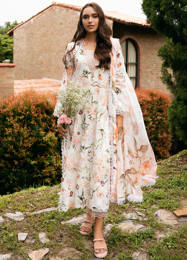 Secret Garden by Izel Embroidered Lawn Suit Unstitched 3 Piece IZL23SG Cosmos - Summer Collection