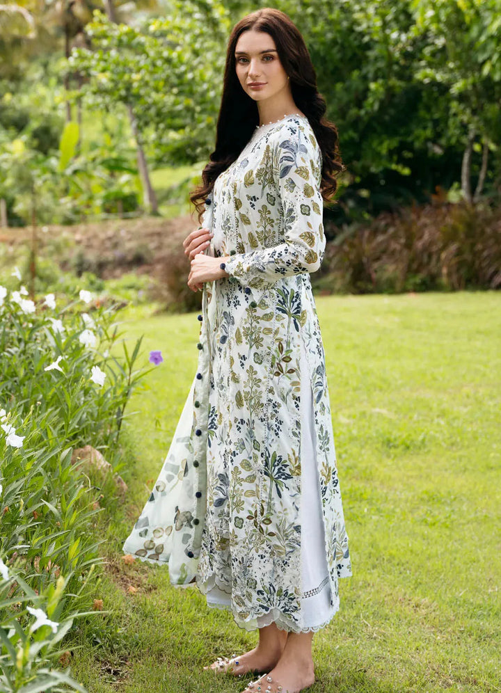 Secret Garden by Izel Embroidered Lawn Suit Unstitched 3 Piece IZL23SG Crys - Summer Collection