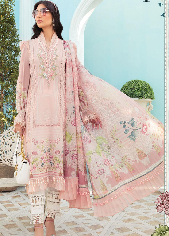 Secret Garden By Maria B Printed Lawn Suits Unstitched 3 Piece MB22SG MPT-1301-A - Spring / Summer Collection