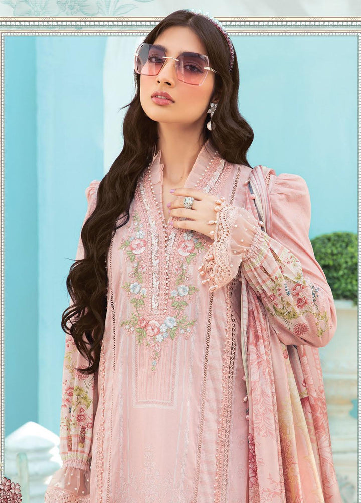 Secret Garden By Maria B Printed Lawn Suits Unstitched 3 Piece MB22SG MPT-1301-A - Spring / Summer Collection