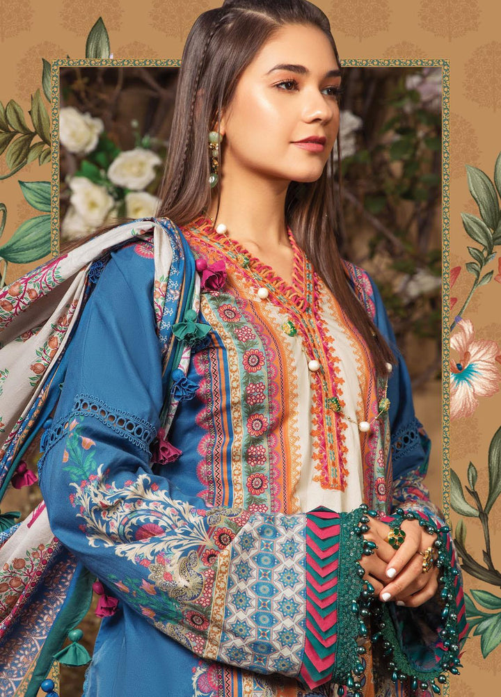 Secret Garden By Maria B Printed Lawn Suits Unstitched 3 Piece MB22SG MPT-1302-B - Spring / Summer Collection