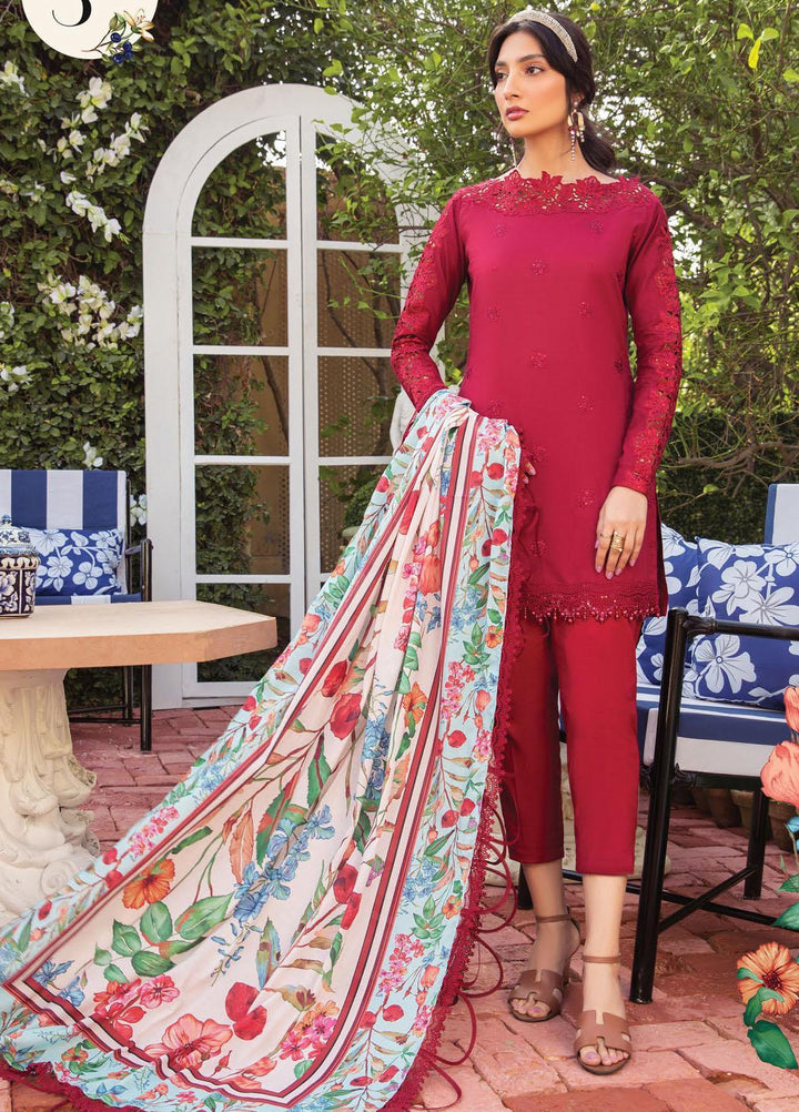 Secret Garden By Maria B Printed Lawn Suits Unstitched 3 Piece MB22SG MPT-1303-B - Spring / Summer Collection