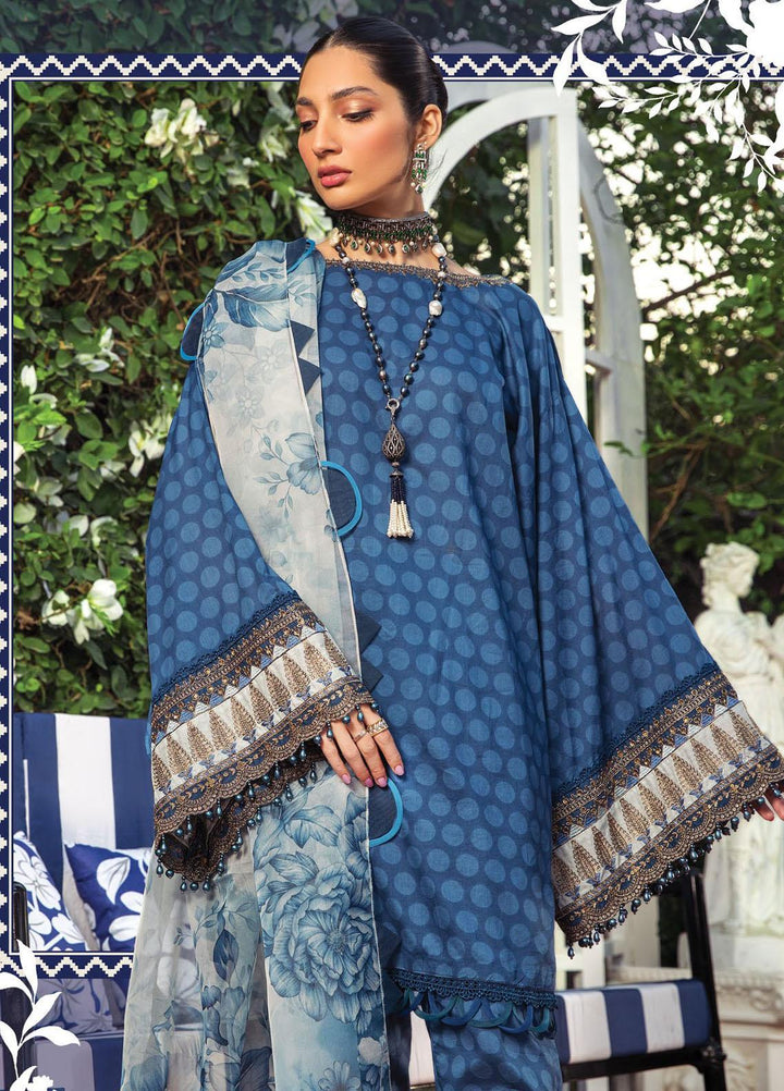 Secret Garden By Maria B Printed Lawn Suits Unstitched 3 Piece MB22SG MPT-1304-B - Spring / Summer Collection