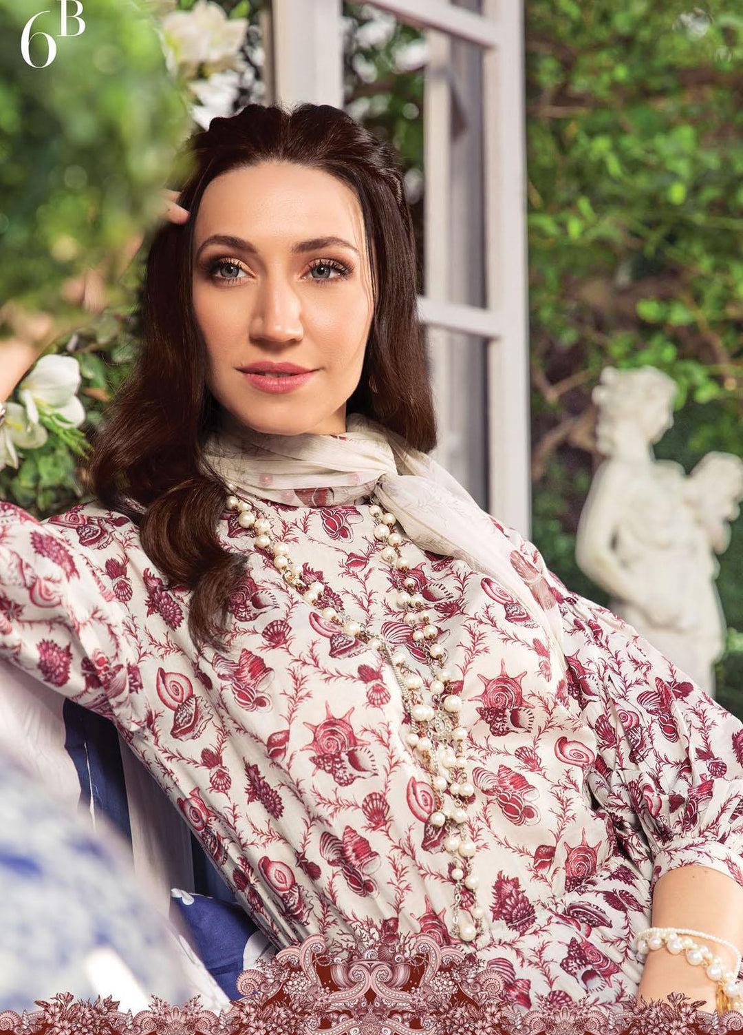 Secret Garden By Maria B Printed Lawn Suits Unstitched 3 Piece MB22SG MPT-1306-B - Spring / Summer Collection