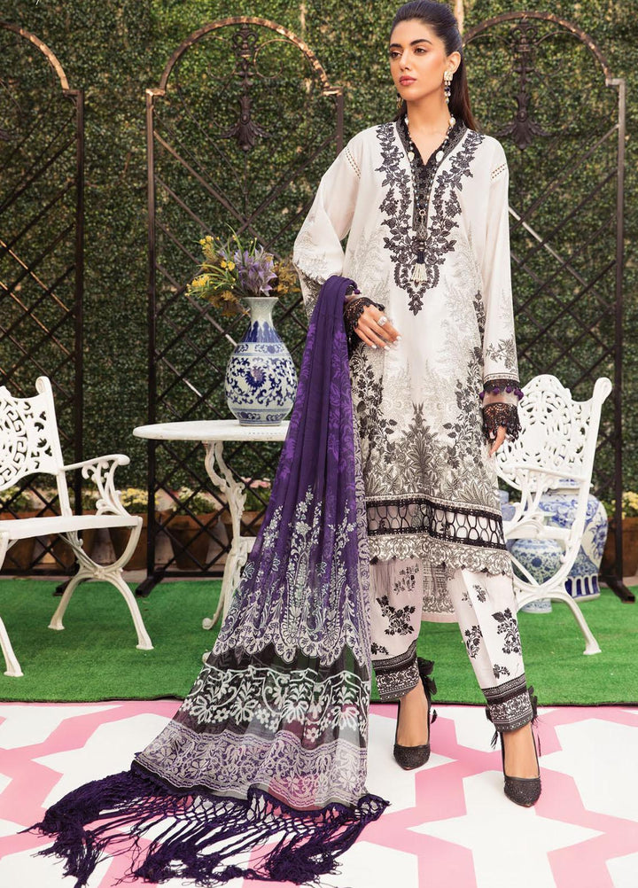 Secret Garden By Maria B Printed Lawn Suits Unstitched 3 Piece MB22SG MPT-1307-A - Spring / Summer Collection