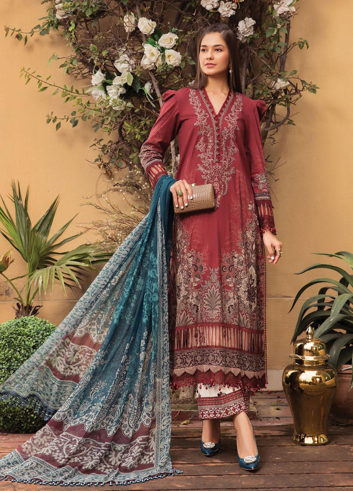 Secret Garden By Maria B Printed Lawn Suits Unstitched 3 Piece MB22SG MPT-1307-B - Spring / Summer Collection