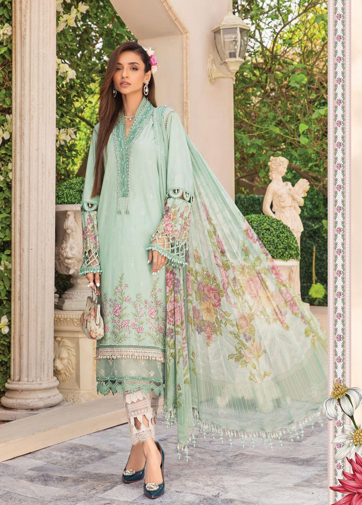 Secret Garden By Maria B Printed Lawn Suits Unstitched 3 Piece MB22SG MPT-1308-A - Spring / Summer Collection