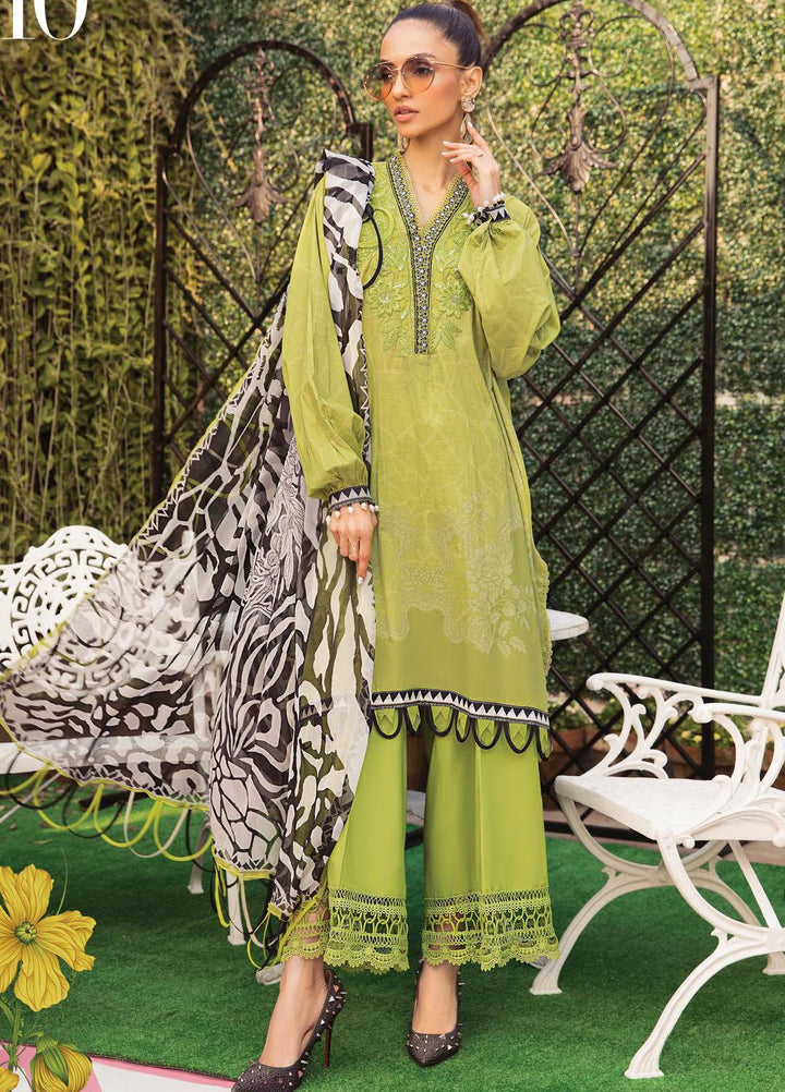 Secret Garden By Maria B Printed Lawn Suits Unstitched 3 Piece MB22SG MPT-1310-A - Spring / Summer Collection