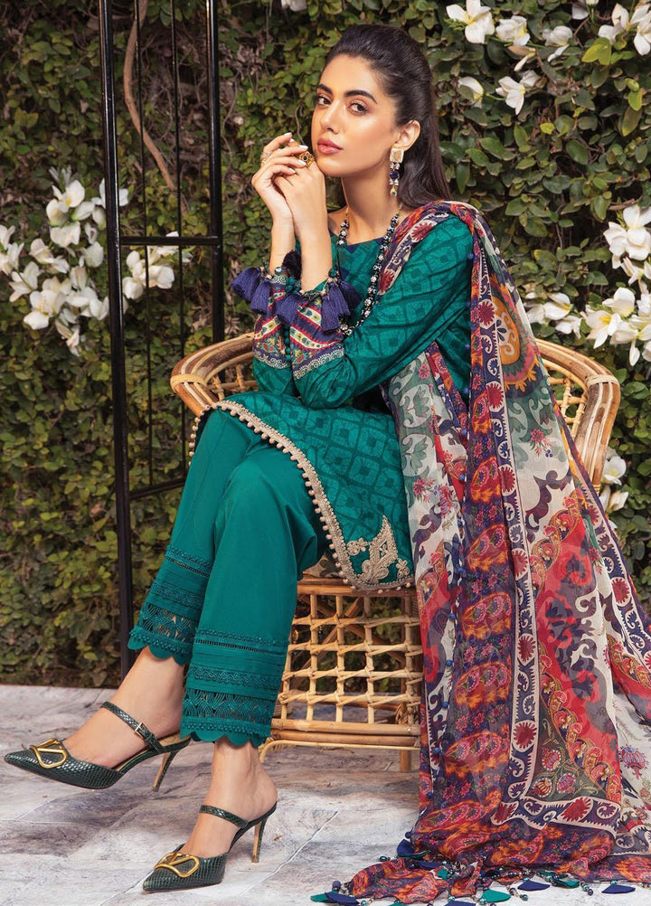 Secret Garden By Maria B Printed Lawn Suits Unstitched 3 Piece MB22SG MPT-1311-A - Spring / Summer Collection