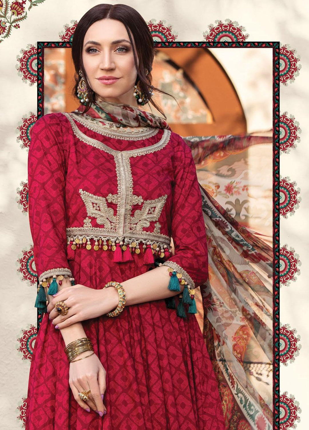 Secret Garden By Maria B Printed Lawn Suits Unstitched 3 Piece MB22SG MPT-1311-B - Spring / Summer Collection