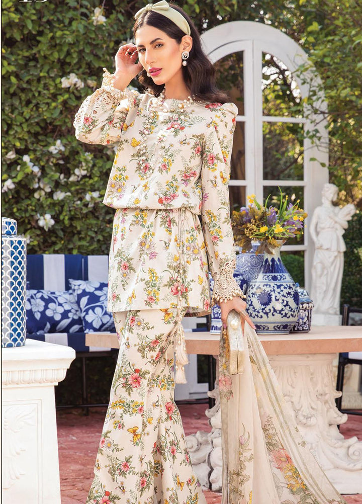 Secret Garden By Maria B Printed Lawn Suits Unstitched 3 Piece MB22SG MPT-1313-A - Spring / Summer Collection