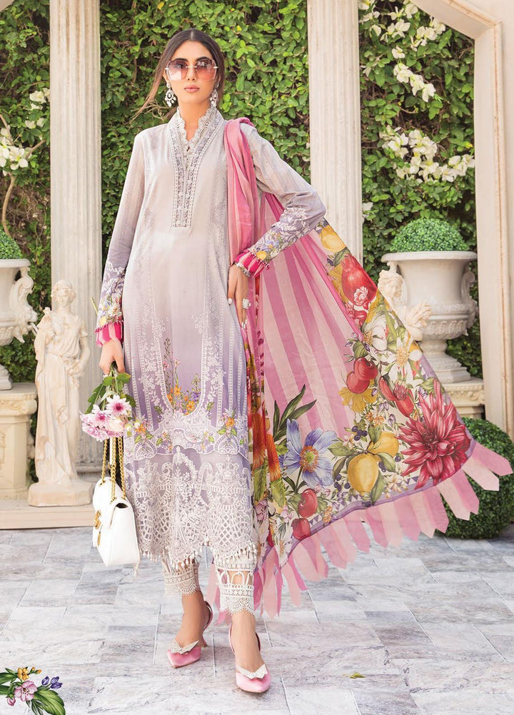 Secret Garden By Maria B Printed Lawn Suits Unstitched 3 Piece MB22SG MPT-1314-B - Spring / Summer Collection