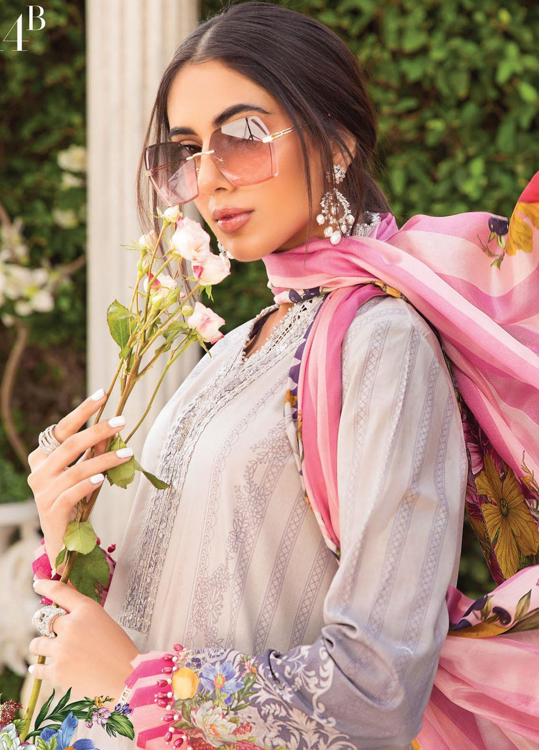 Secret Garden By Maria B Printed Lawn Suits Unstitched 3 Piece MB22SG MPT-1314-B - Spring / Summer Collection
