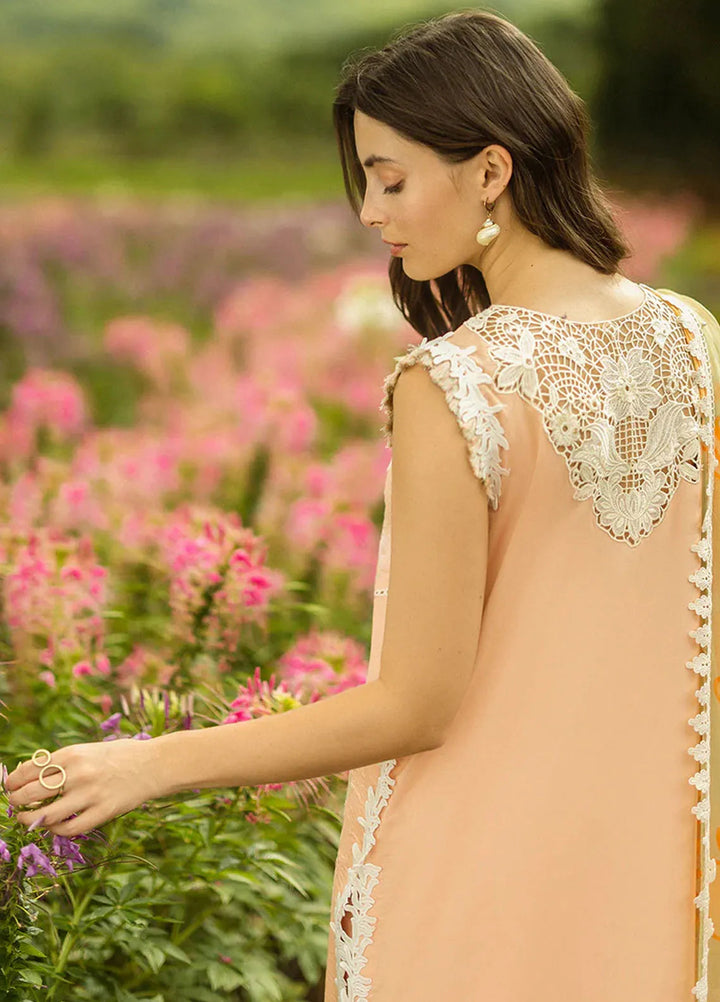 Secret Garden by Mushq Embroidered Lawn Suit Unstitched 3 Piece MQ25SG D-01 B Moonlit Petals - Summer Collection