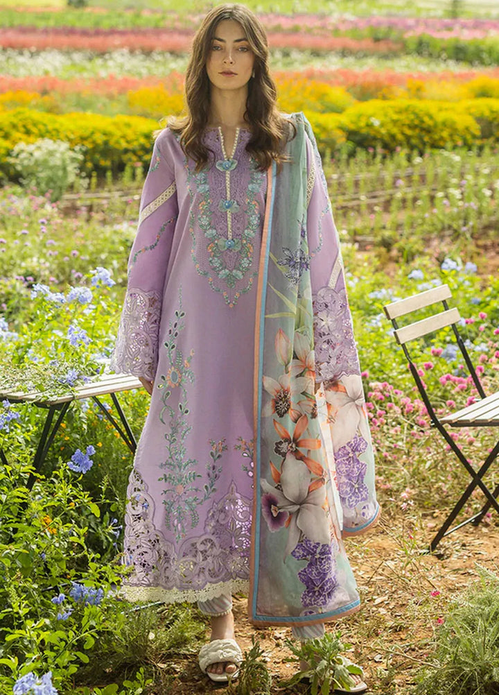 Secret Garden by Mushq Embroidered Lawn Suit Unstitched 3 Piece MQ25SG D-03 A Pixies Blossom - Summer Collection