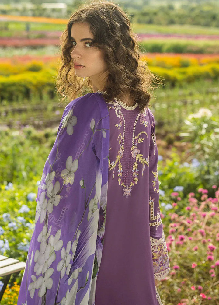Secret Garden by Mushq Embroidered Lawn Suit Unstitched 3 Piece MQ25SG D-06 B Celestial Bloom - Summer Collection