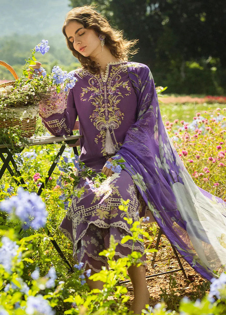 Secret Garden by Mushq Embroidered Lawn Suit Unstitched 3 Piece MQ25SG D-06 B Celestial Bloom - Summer Collection