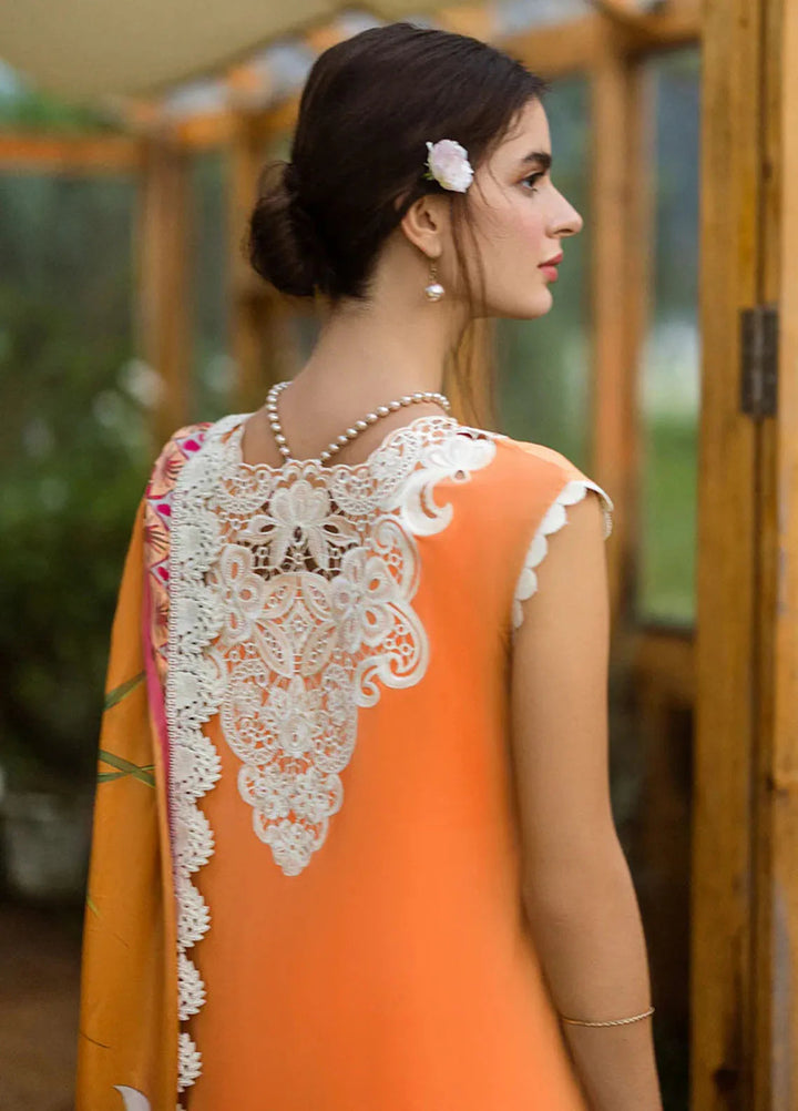 Secret Garden by Mushq Embroidered Lawn Suit Unstitched 3 Piece MQ25SG D-07 B Silent Petals - Summer Collection