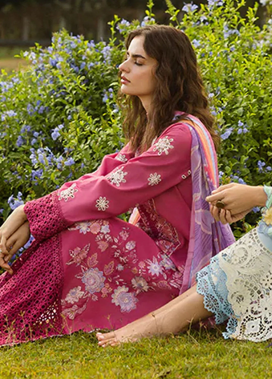Secret Garden by Mushq Embroidered Lawn Suit Unstitched 3 Piece MQ25SG D-08 A Garden Of Dreams - Summer Collection
