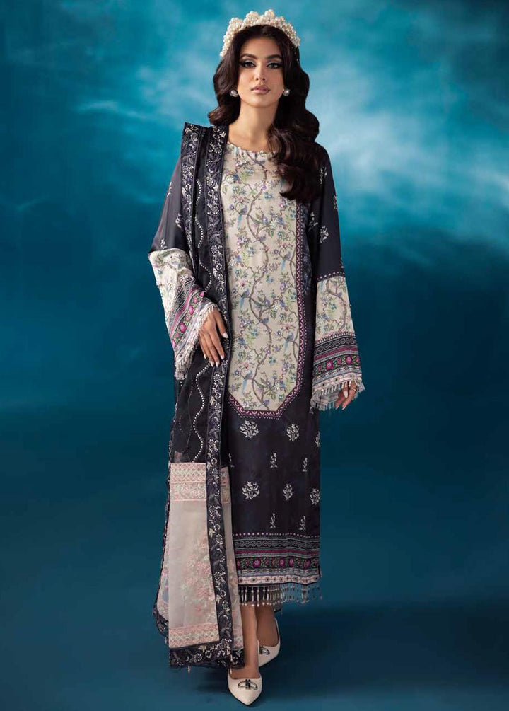 Secretoria By Nureh Embroidered Silk Suits Unstitched 3 Piece NU24SS S-07 Cosmia - Festive Collection