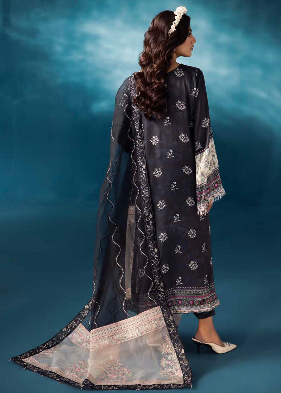 Secretoria By Nureh Embroidered Silk Suits Unstitched 3 Piece NU24SS S-07 Cosmia - Festive Collection