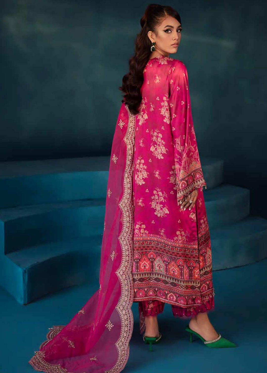 Secretoria By Nureh Embroidered Silk Suits Unstitched 3 Piece NU24SS S-10 Penelope - Festive Collection
