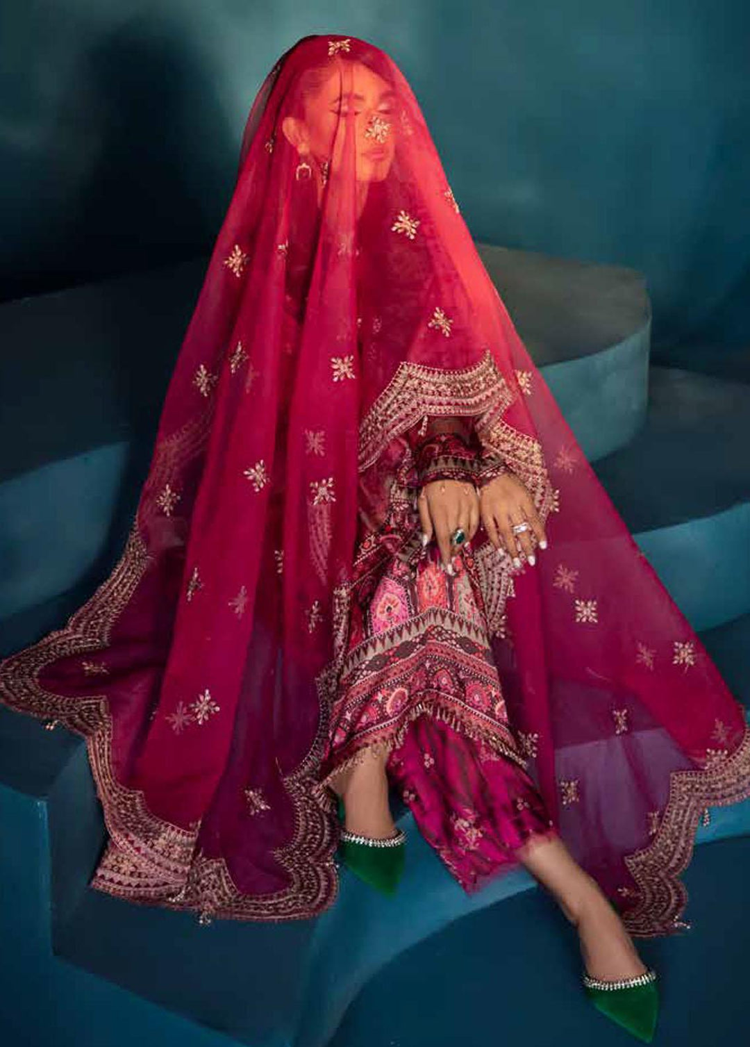 Secretoria By Nureh Embroidered Silk Suits Unstitched 3 Piece NU24SS S-10 Penelope - Festive Collection