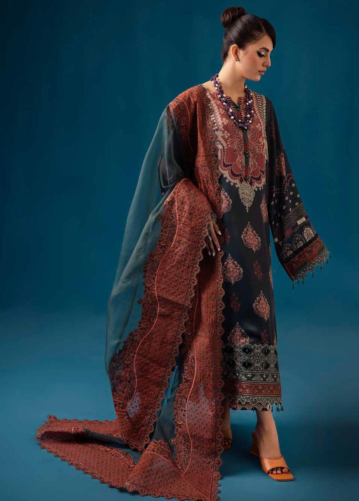 Secretoria By Nureh Embroidered Silk Suits Unstitched 3 Piece NU24SS S-12 Daphne - Festive Collection