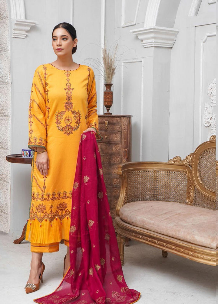 Sehar by Humdum Embroidered Jacquard Suits Unstitched 3 Piece HD22SR D-09 - Festive Collection