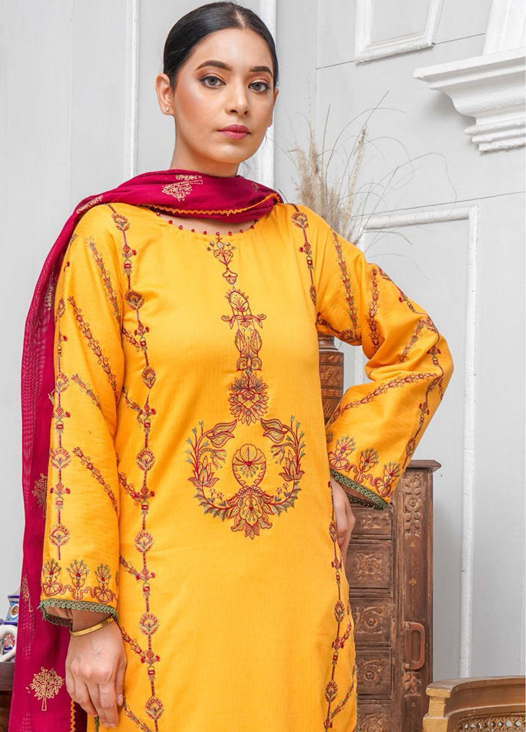 Sehar by Humdum Embroidered Jacquard Suits Unstitched 3 Piece HD22SR D-09 - Festive Collection