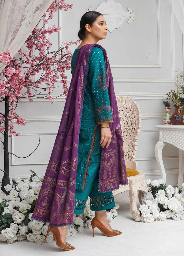 Sehar by Humdum Embroidered Jacquard Suits Unstitched 3 Piece HD22SR D-10 - Festive Collection