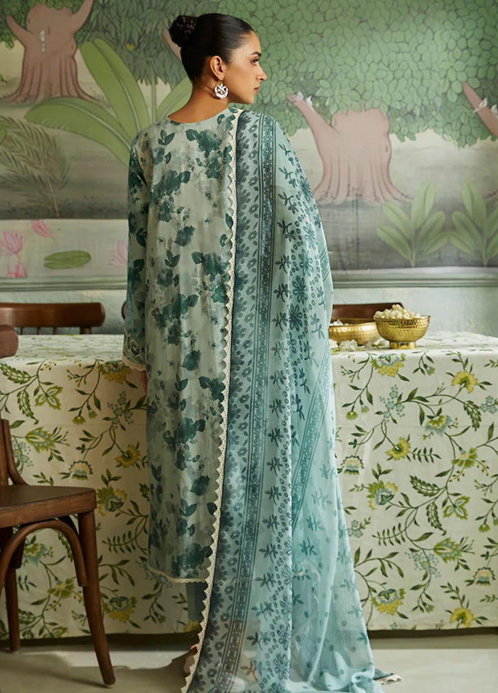 Seher By Cross Stitch Embroidered Cambric Suits Unstitched 3 Piece CS23SH D-01 Cendre Galore - Winter Collection