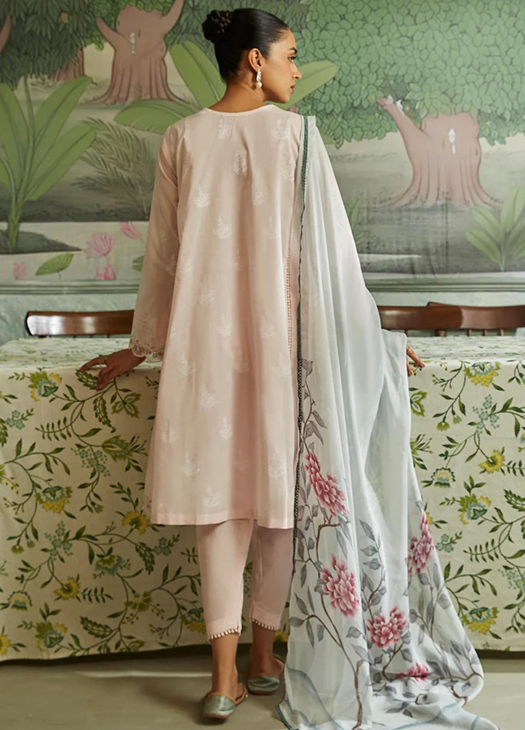 Seher By Cross Stitch Embroidered Cambric Suits Unstitched 3 Piece CS23SH D-10 Parfait Tale - Winter Collection