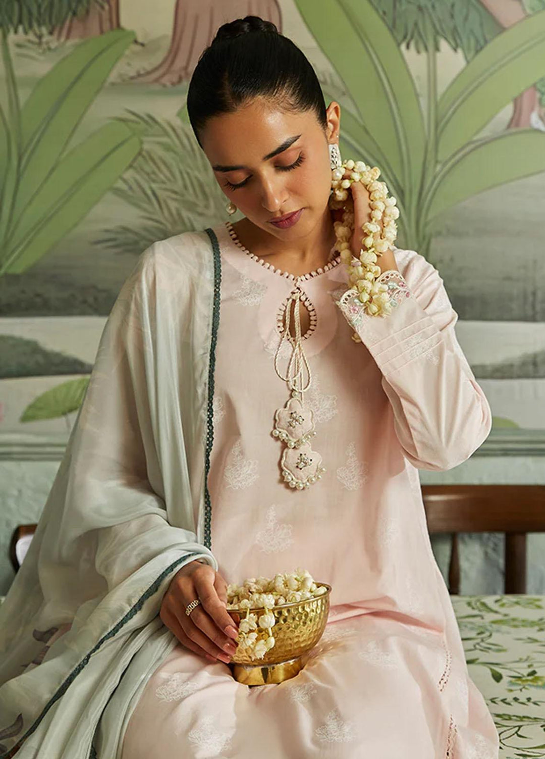 Seher By Cross Stitch Embroidered Cambric Suits Unstitched 3 Piece CS23SH D-10 Parfait Tale - Winter Collection